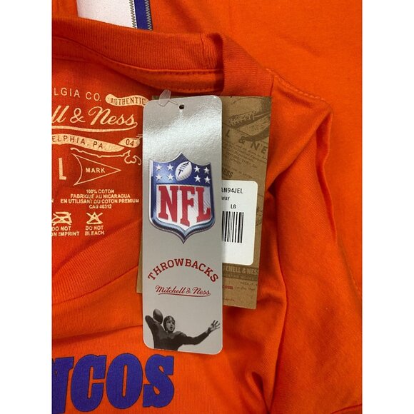 NWT Mitchell & Ness Men's Lg John Elway #7 Throwback T-Shirt 100% Cotton - Picture 12 of 13